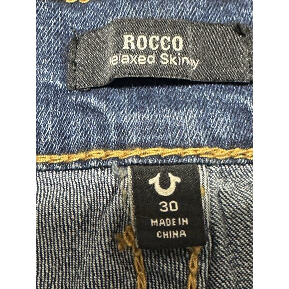 True Religion Brand Rocco Big T Flap Relaxed Skinny Denim Shorts Men's 30 NWT - Picture 4 of 9